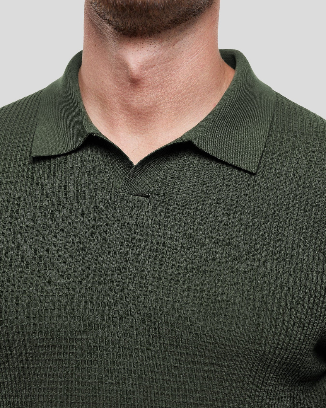 Polo de Punto para Hombre con Tejido Jacquard Estilo Moderno y Confort Superior