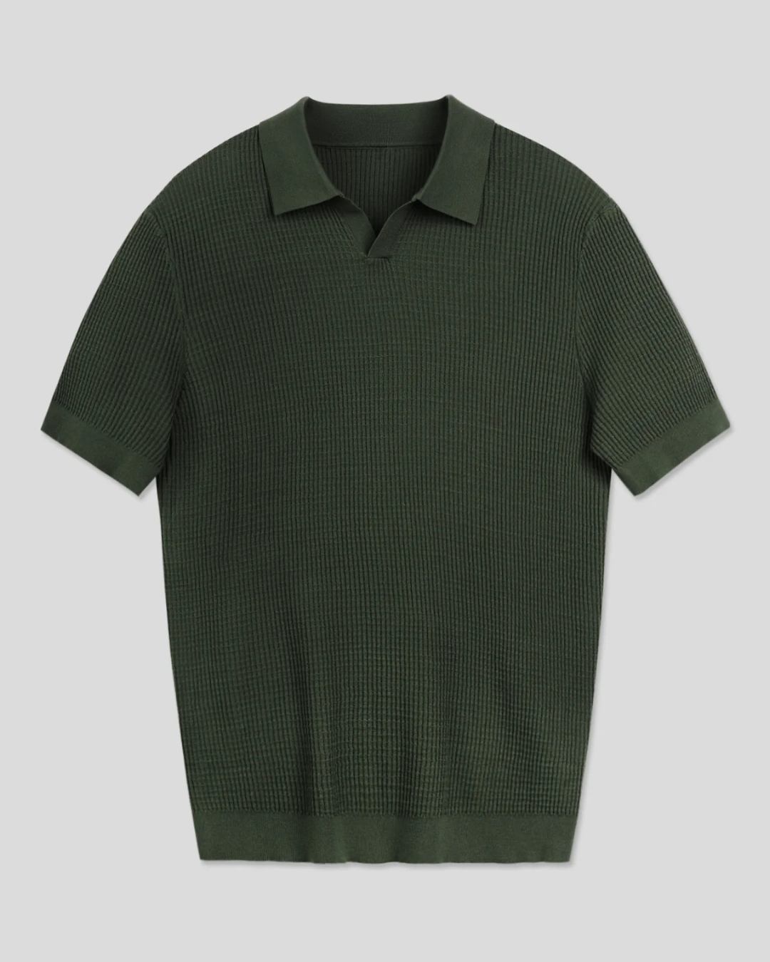 Polo de Punto para Hombre con Tejido Jacquard Estilo Moderno y Confort Superior