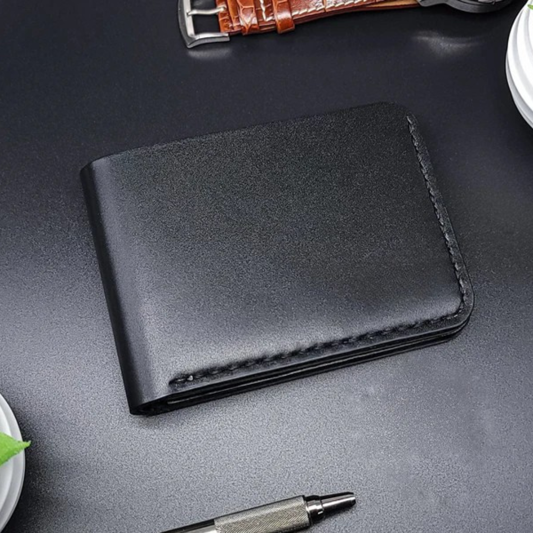 Billetera de Cuero con Diseño Elegante y Costuras Reforzadas®