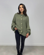 Cárdigan holgado de punto para mujer®