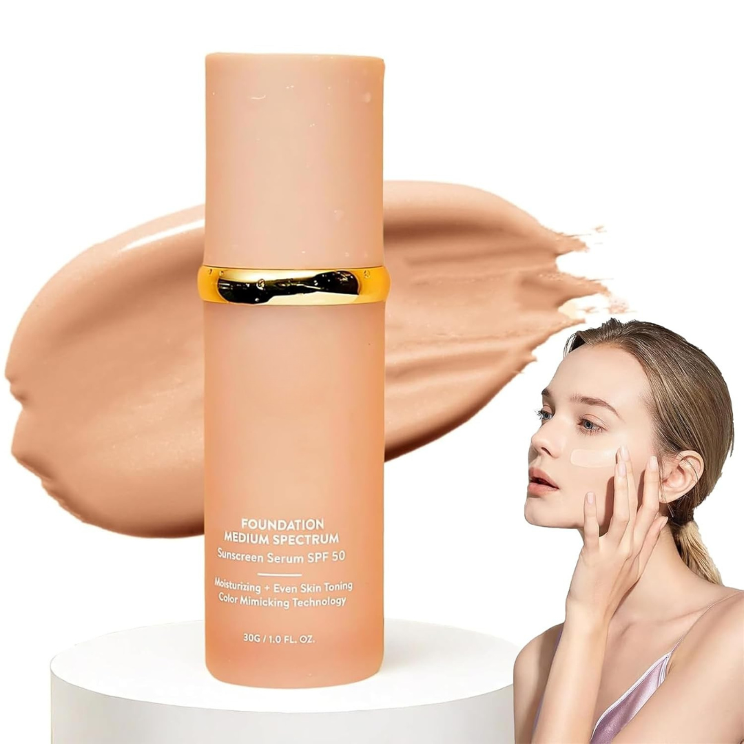 Base de Maquillaje Líquida Hidratante 4 en 1 con Corrector y FPS 50+ de Larga Duración®