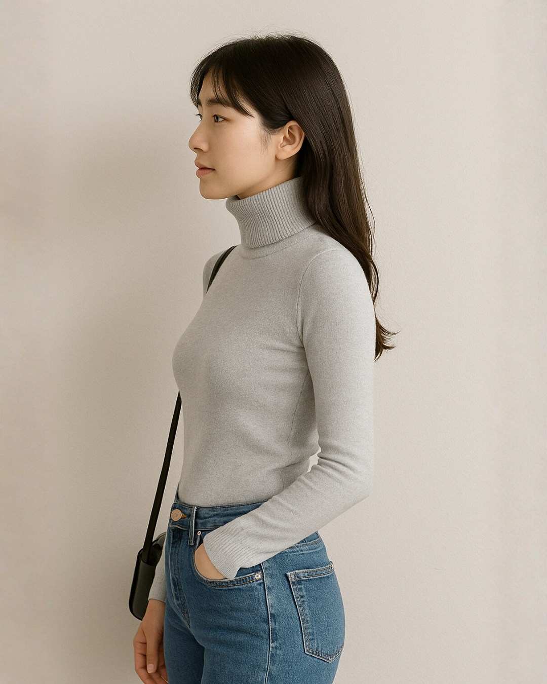 Jersey de Invierno de Punto Grueso con Forro Polar para mujer