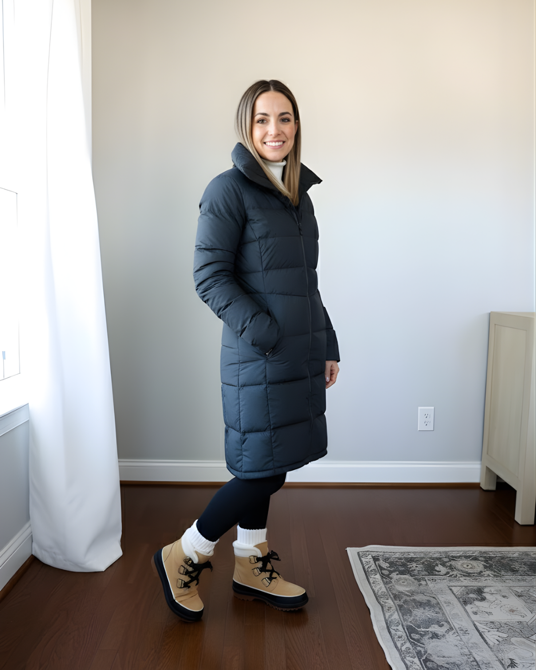 Chaqueta Acolchado de Largo Extendido para Máxima Calidez Para Mujer®