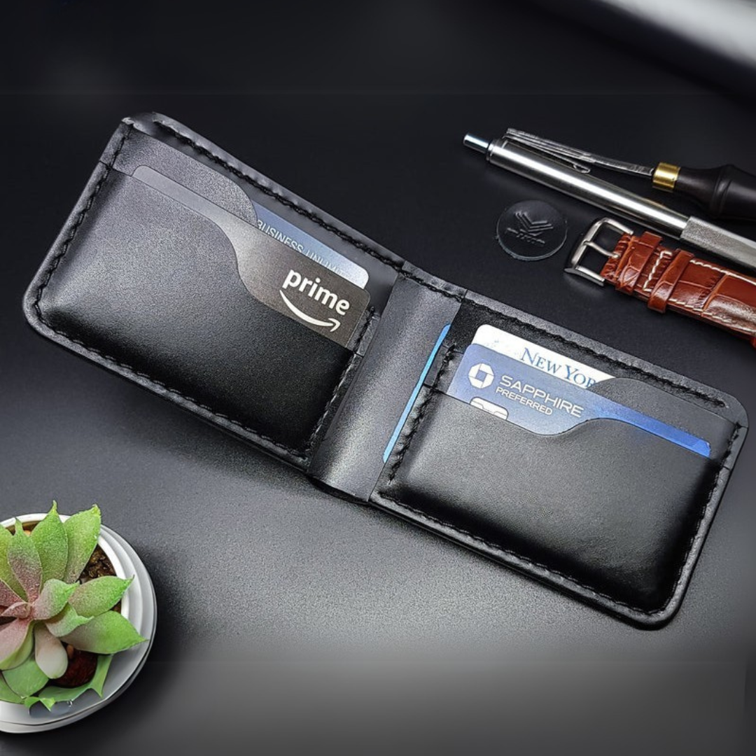 Billetera de Cuero con Diseño Elegante y Costuras Reforzadas®