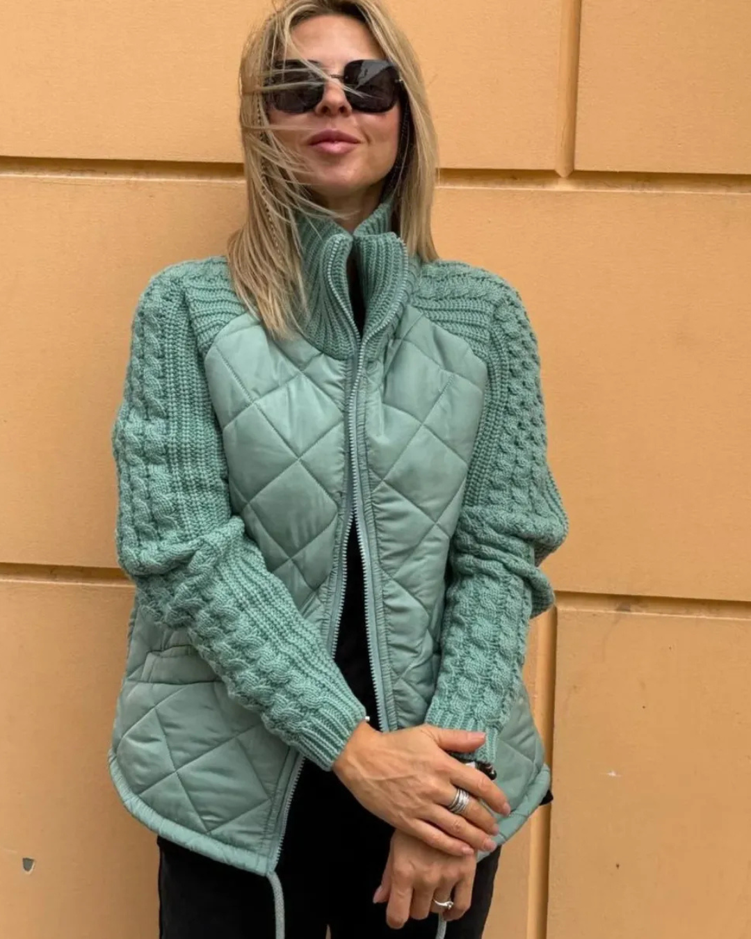 Chaqueta casual de manga larga con cremallera para mujer ®