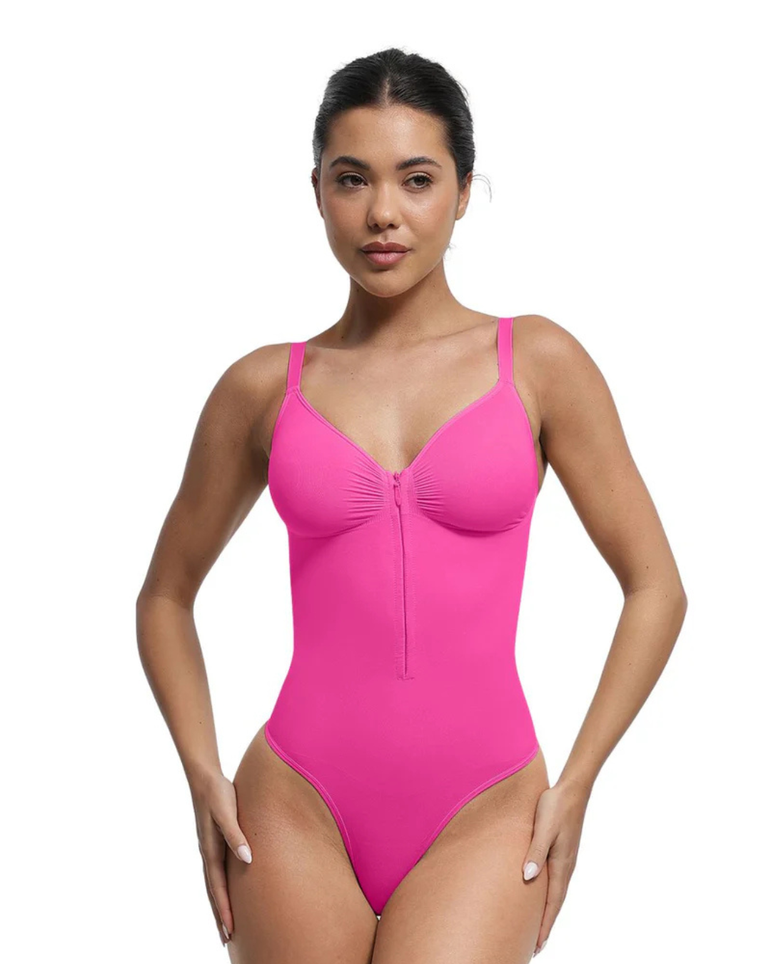 Body moldeador con cremallera y control de abdomen