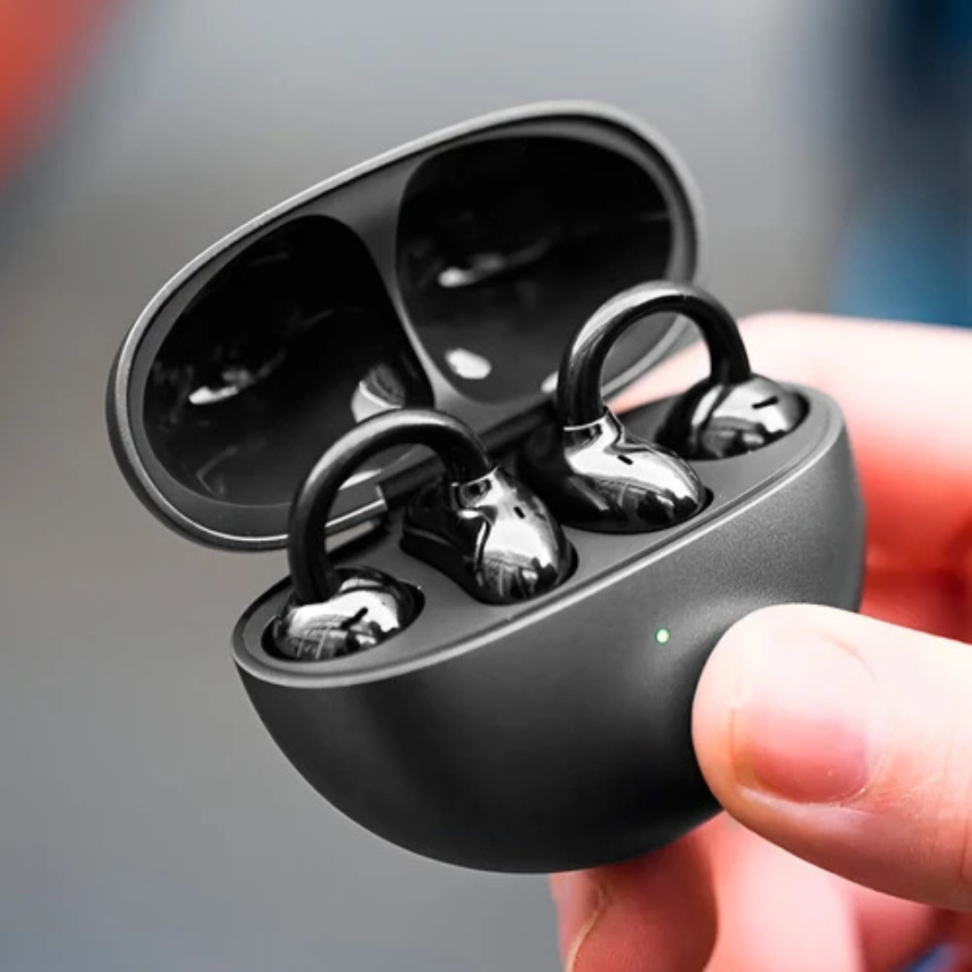 Auriculares de Diseño Abierto con Estuche de Carga y Hasta 36 Horas de Autonomía®