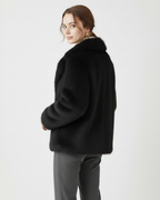 Abrigo de pelo sintético elegante para mujer®