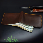 Billetera de Cuero con Diseño Elegante y Costuras Reforzadas®