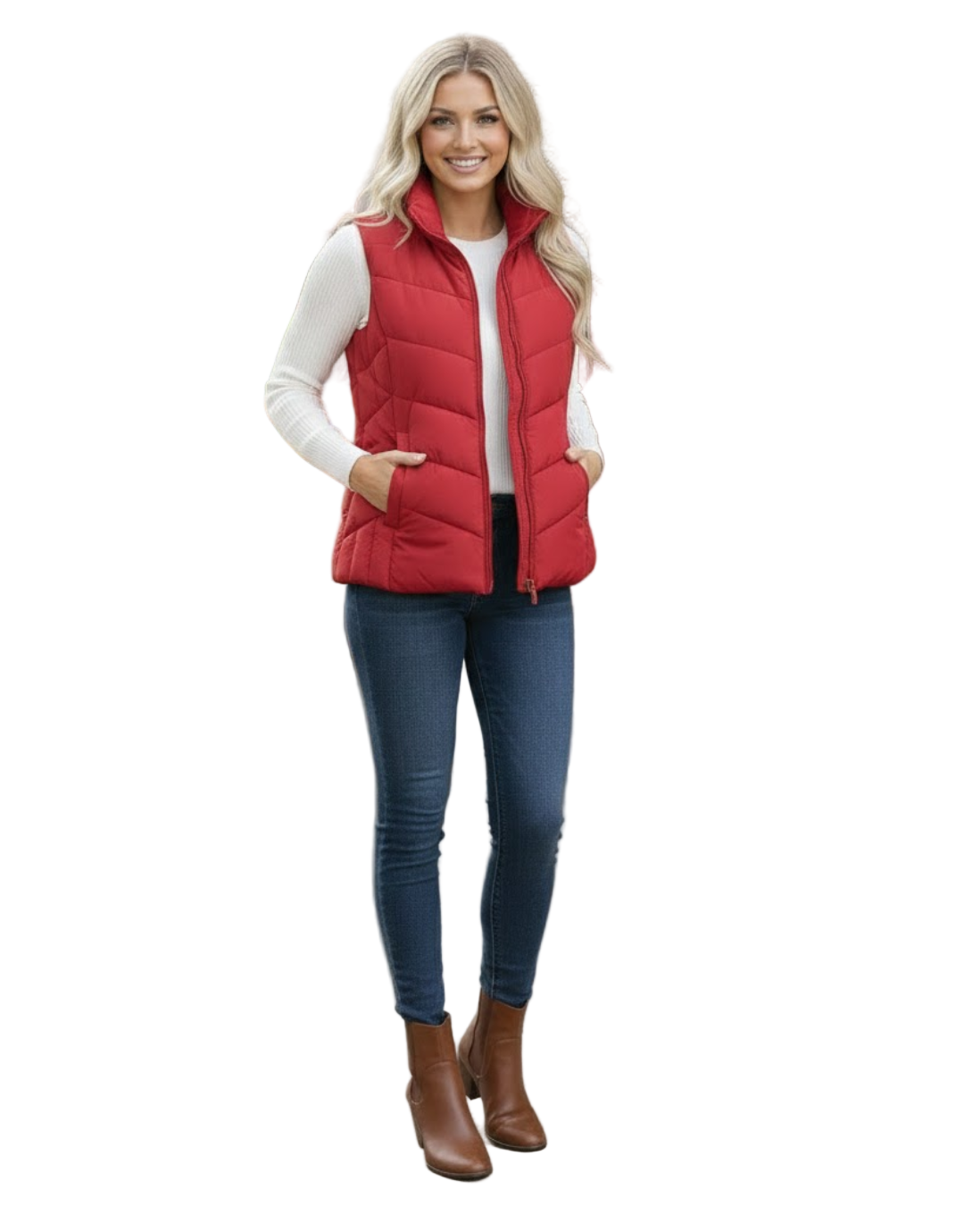 Chaleco Acolchado sin Mangas de Confort Térmico Para Mujer®