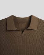 Polo de Punto para Hombre con Tejido Jacquard Estilo Moderno y Confort Superior