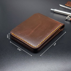 Billetera de Cuero con Diseño Elegante y Costuras Reforzadas®